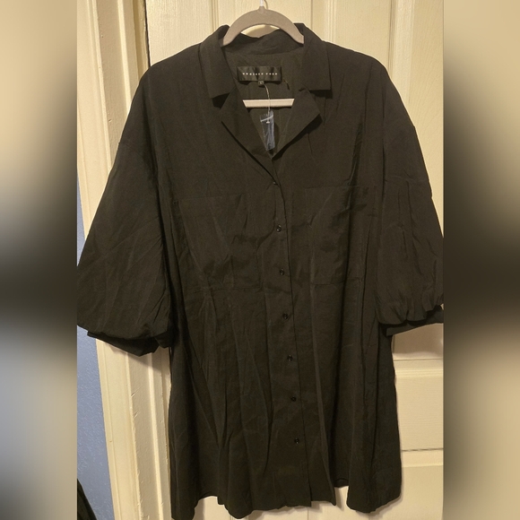 NWOT  Mini Shirt Dress Endless Rose Size L Color Black - Picture 1 of 8